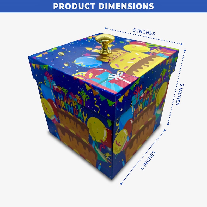 Caja explosiva sorpresa de cumpleaños