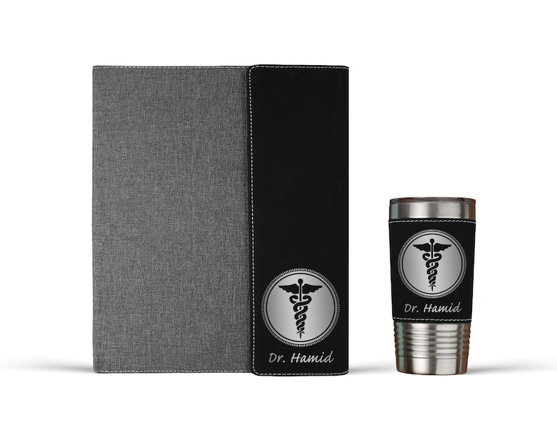 Regalo de médico Portafolio de médico personalizado.