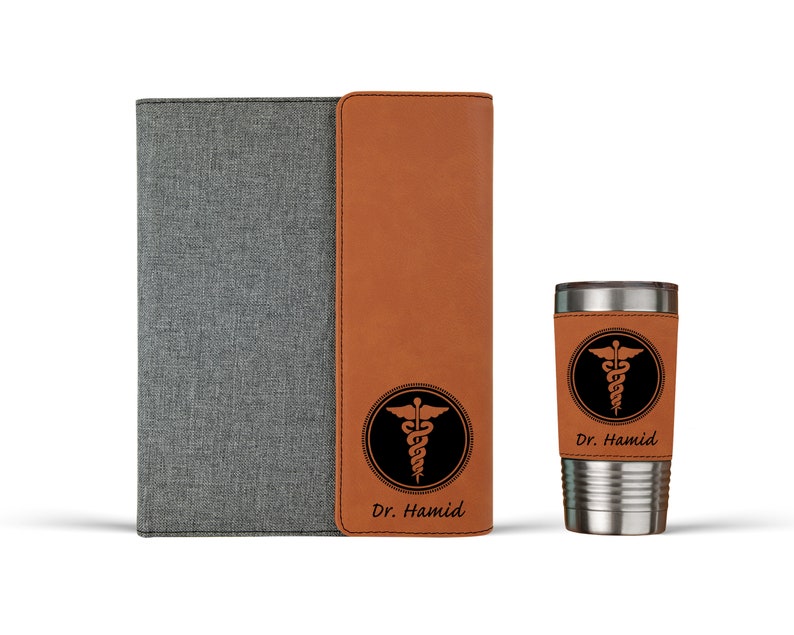 Regalo de médico Portafolio de médico personalizado.