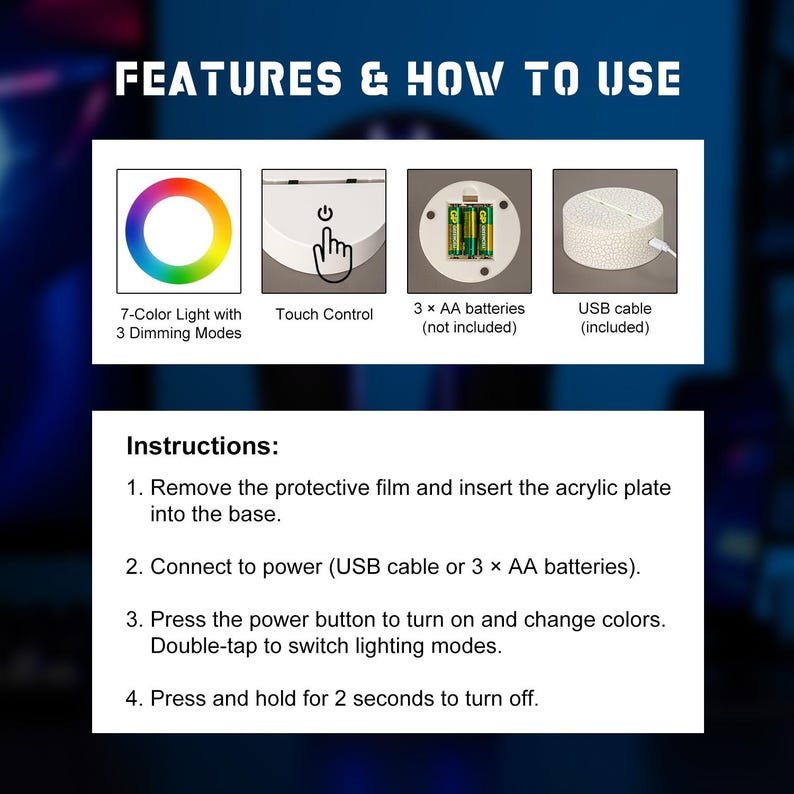 Soporte para auriculares LED personalizado con luces, expositor de auriculares personalizado, organizador de escritorio para gamers, regalo único para novios o adolescentes gamers.