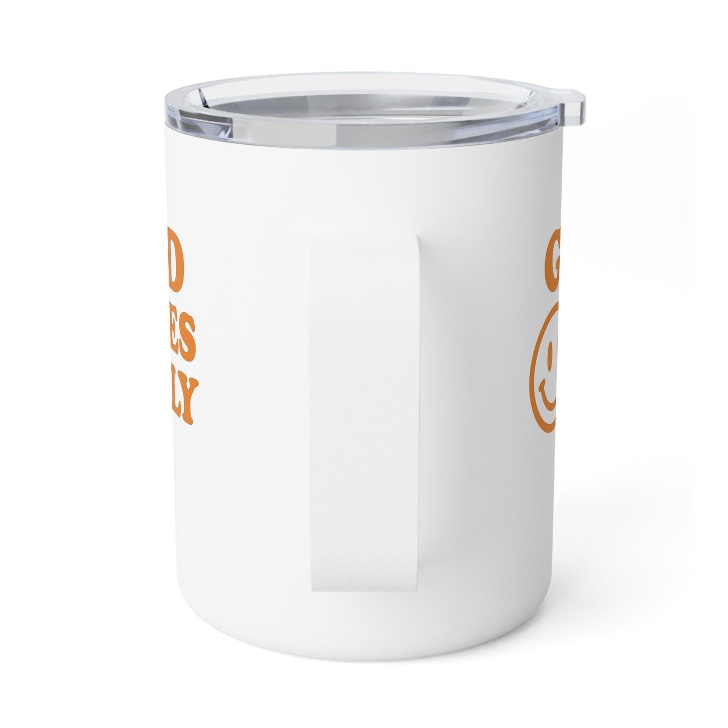 Good Vibes Only Insulated Coffee Mug | 10oz, Positive Message Mug, Motivational Drinkware, Unique Gift for Coffee Lovers, Warm Beverage Mug