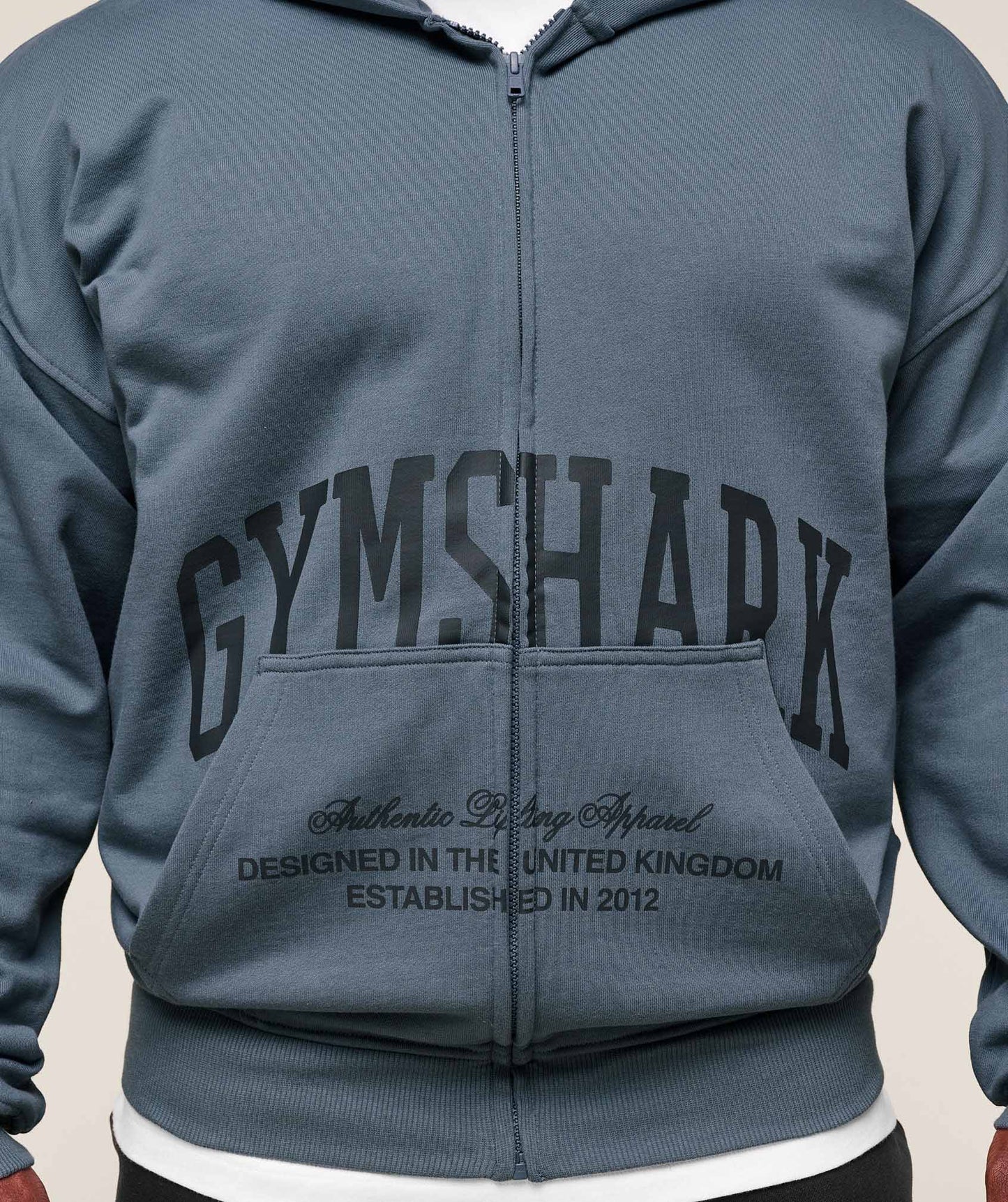 Sudadera con capucha y cremallera Collegiate Script